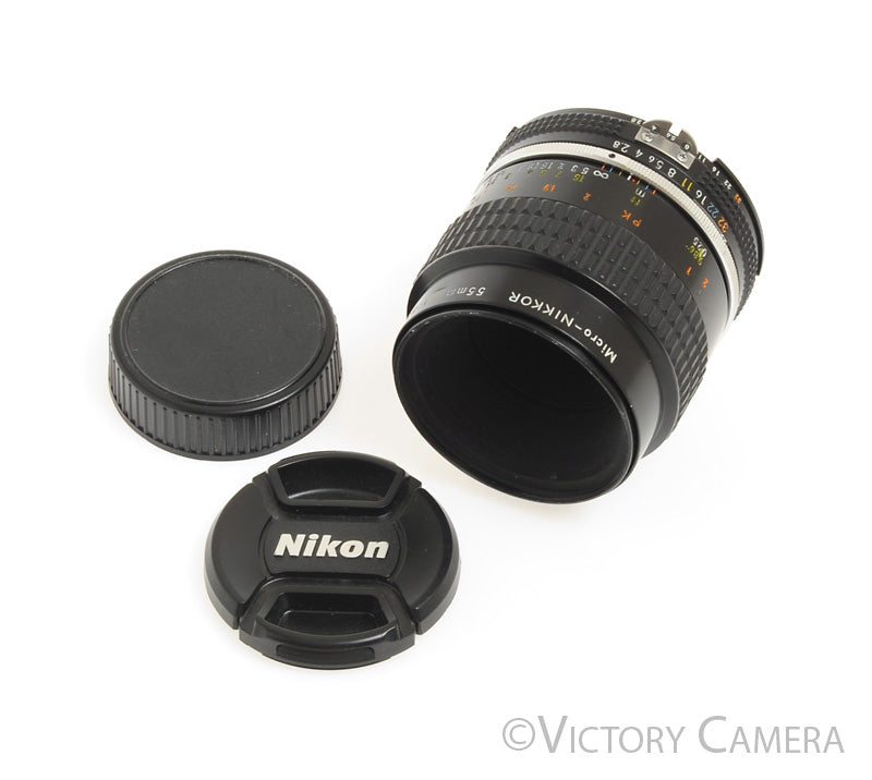 Nikon Micro-Nikkor 55mm f2.8 AI-S Man. Focus Lens -Good Focus- [EXC-] - Victory Camera