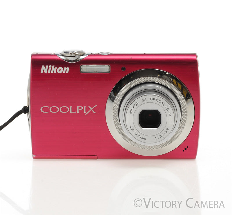 Nikon CoolPix S230 Pink 10MP Digital Point &amp; Shoot Camera [EXC]