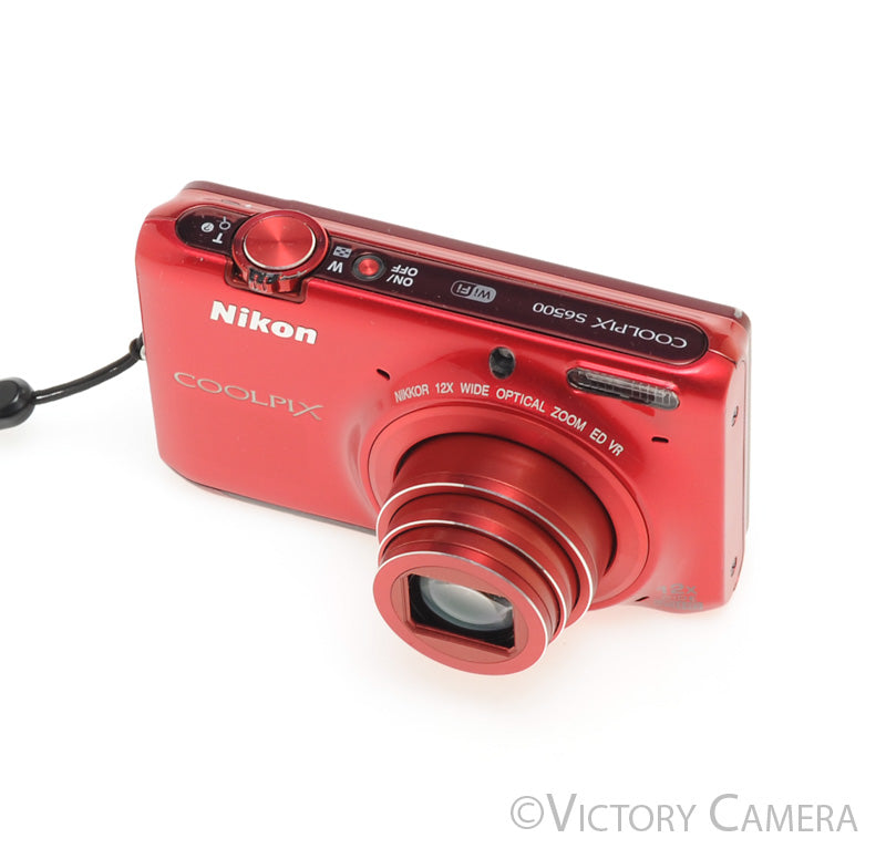 Nikon CoolPix S6500 16MP Red Digital Point &amp; Shoot Camera