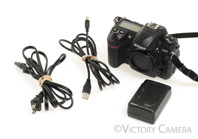 Nikon D200 Digital SLR Camera Body w/ Charger ~23,300 Shots- [EXC] - Victory Camera