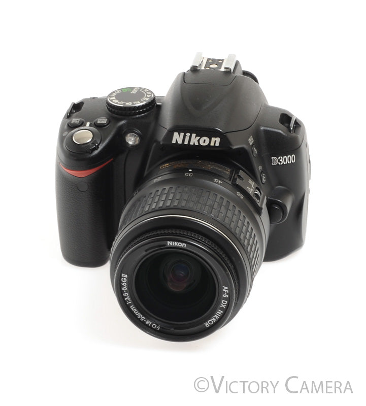 Nikon D3000 Digital SLR Camera Body w/ 18-55mm AF-S Zoom Lens ~5