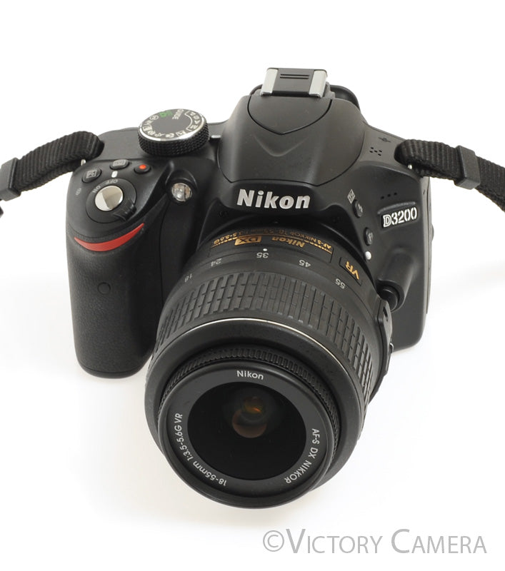 Nikon D3200 Digital SLR Camera Body w/ 18-55mm AF-S Lens ~60 Shots [MINT-]