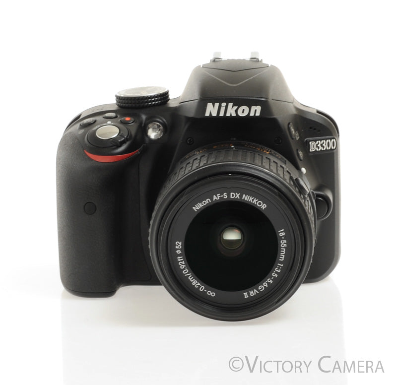 Nikon D3300 24MP Digital SLR Camera w/ 18-55mm VR II Lens ~400 Shots [MINT] - Victory Camera