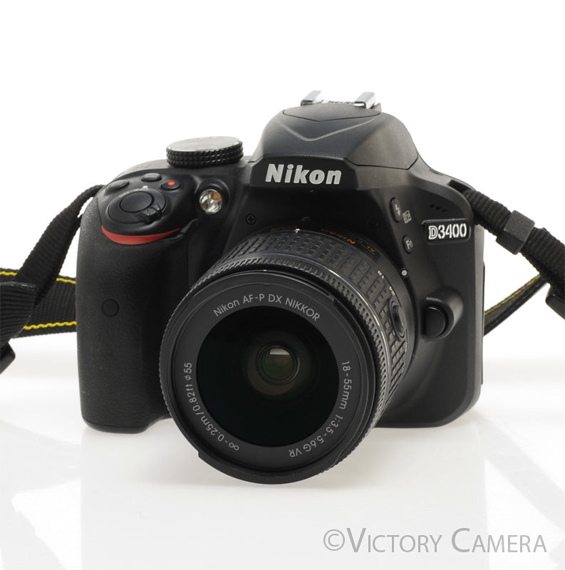 Nikon D3400 Digital SLR Camera Body 24.2mp w/ 18-55mm Lens ~500 Shots [MINT]