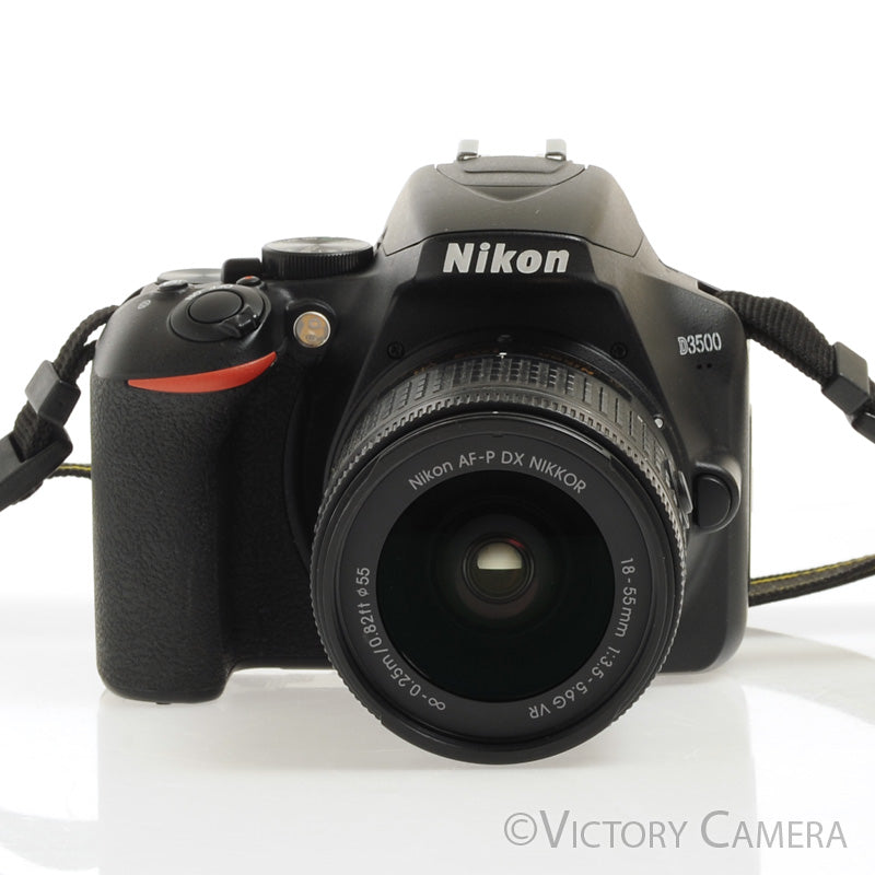 Nikon D3500 24.2MP Digital SLR Camera w/ 18-55mm Zoom Lens ~6400 Shots [MINT-]