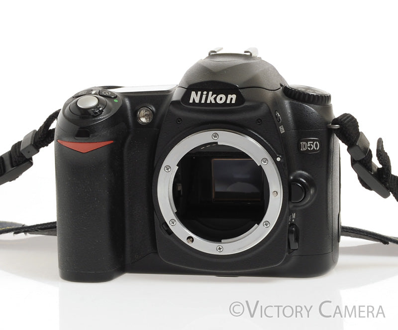 Nikon D50 6.1MP Digital SLR Camera w/ Battery & Charger (~8000 Shots) - Victory Camera