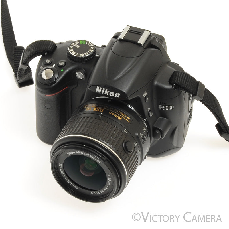 Nikon D5000 12.3MP Digital Camera w/ 18-55mm Lens -Shutter Count ~1400 [EXC+] - Victory Camera