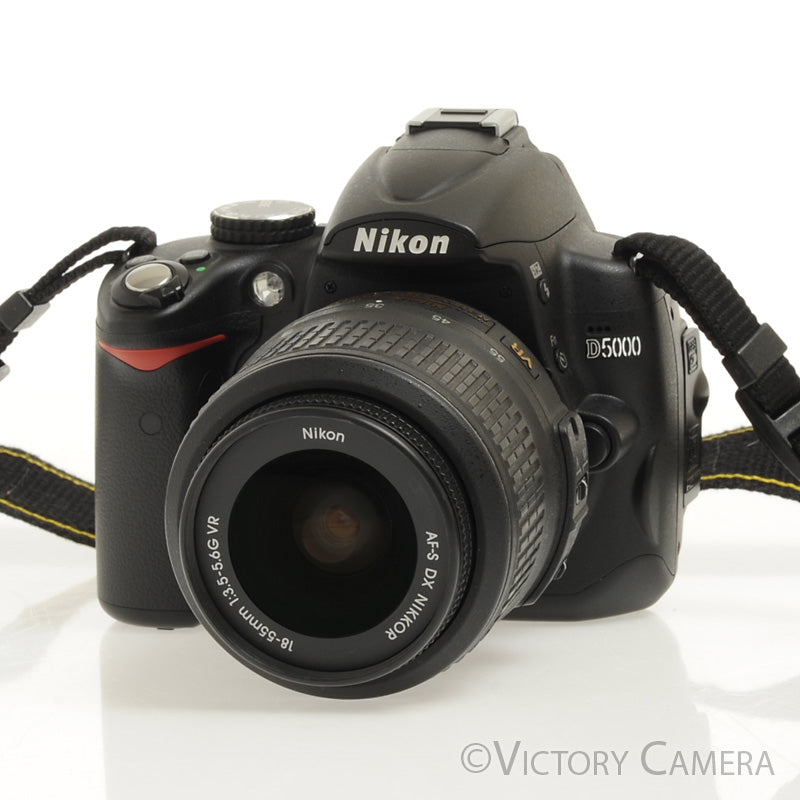 Nikon D5000 12.3MP Digital SLR Camera Body w/ 18-55mm Lens ~4700 Shots [MINT-] - Victory Camera