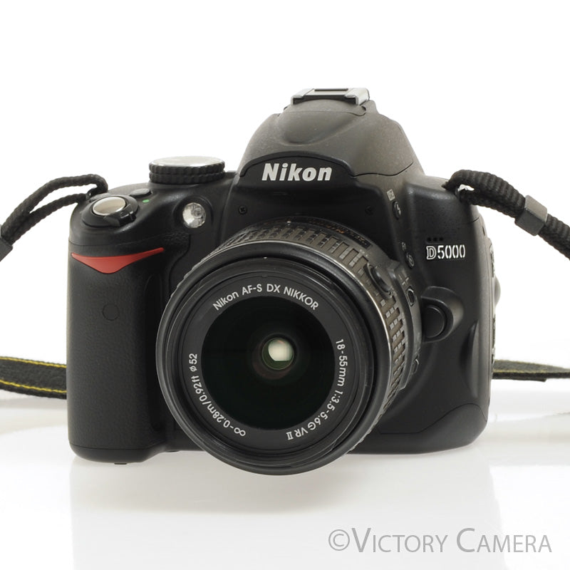 Nikon D5000 12.3MP Digital Camera w/ 18-55mm Lens -Shutter Count ~1400 [EXC+] - Victory Camera