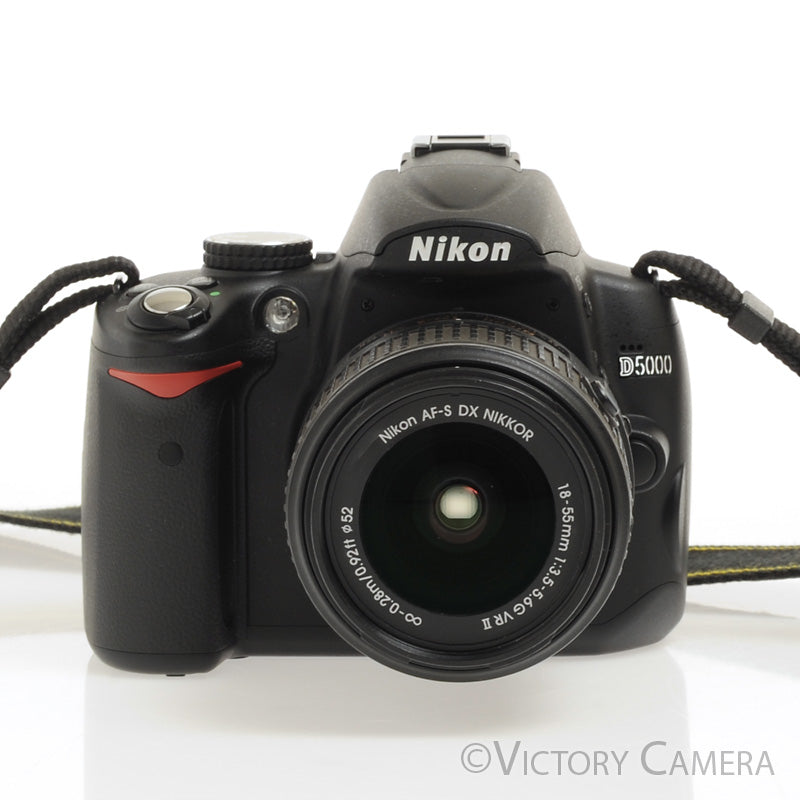 Nikon D5000 12.3MP Digital Camera w/ 18-55mm Lens -Shutter Count ~1400 [EXC+] - Victory Camera