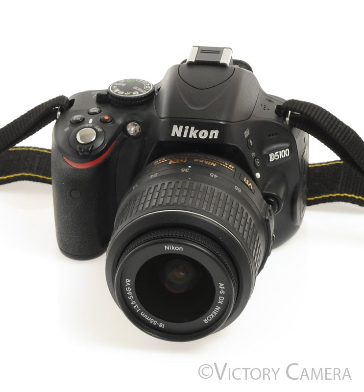 Nikon D5100 16.2MP DSLR w/ 18-55mm Zoom Lens (~4100 Shots) [MINT-] - Victory Camera