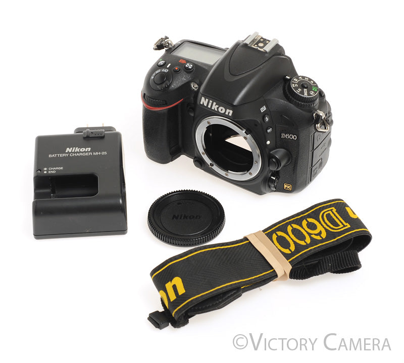 Nikon D600 24.3MP Digital SLR Camera Body (~37,000 Shots) [EXC+] - Victory Camera