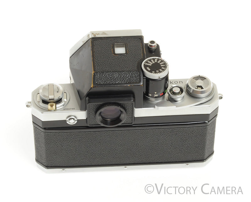 Nikon F Chrome 35mm Camera Body 50mm f2 Lens + Prism -New Seals-  [GOOD] - Victory Camera