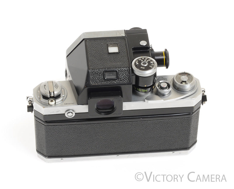 Nikon F Camera Body w/ Chrome Photomic Prism &amp; 50mm f2 Lens -New Seals- [EXC-] - Victory Camera