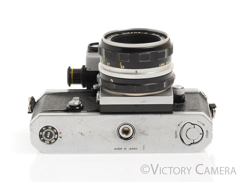 Nikon F Camera Body w/ Chrome Photomic Prism &amp; 50mm f2 Lens -New Seals- [EXC-] - Victory Camera