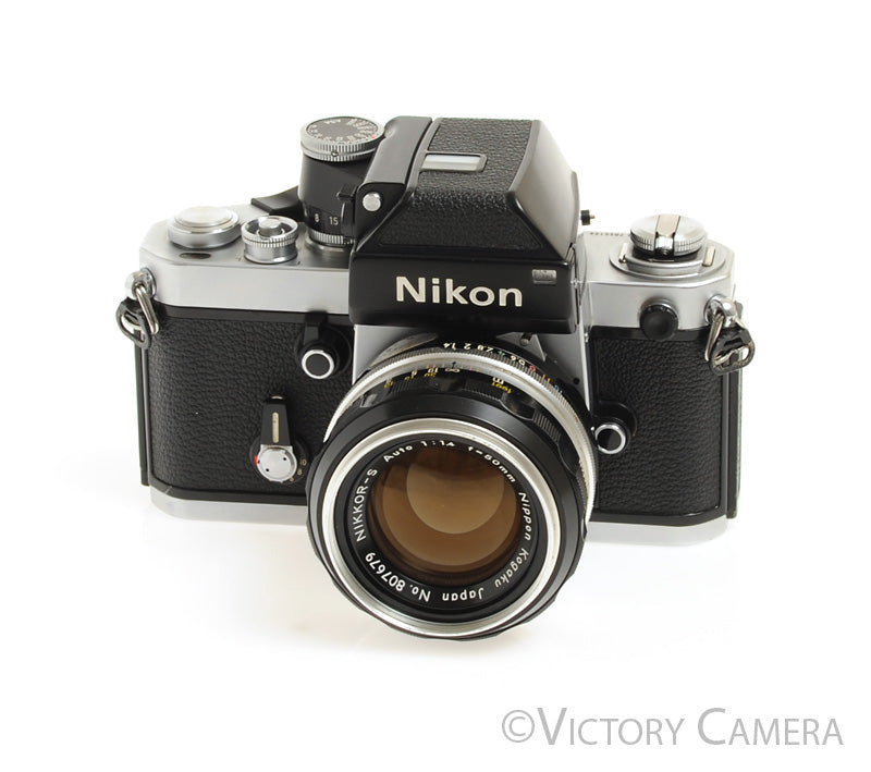 Nikon F2 Chrome Photomic 35mm Camera with Nikkor 50mm f1.4 -New Seals- - Victory Camera