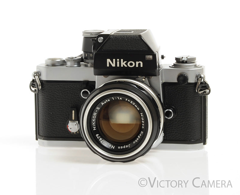 Nikon F2 Chrome Photomic 35mm Camera with Nikkor 50mm f1.4 -New Seals- - Victory Camera