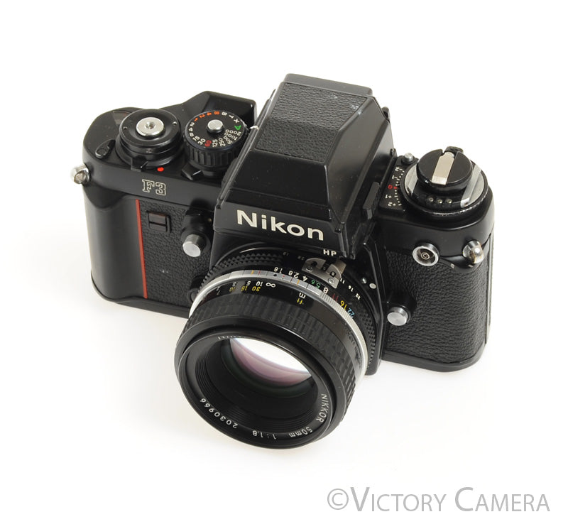 Nikon F3 HP F3HP 35mm Film Camera w/ Nikkor 50mm f1.8 AI Lens  [EXC] - Victory Camera