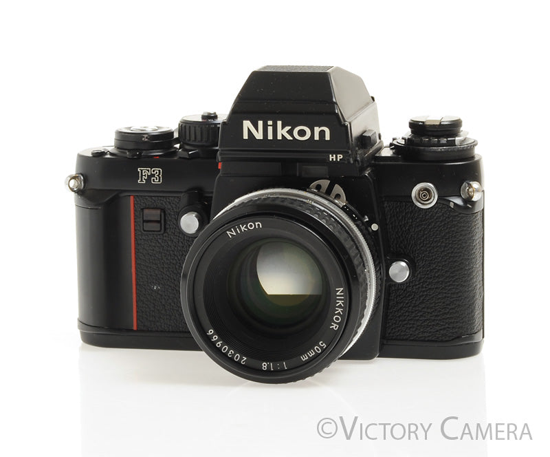 Nikon F3 HP F3HP 35mm Film Camera w/ Nikkor 50mm f1.8 AI Lens  [EXC] - Victory Camera