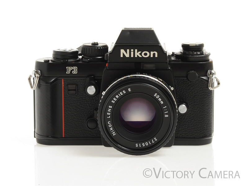 Nikon F3 35mm Film Camera w/ 50mm f1.8 AI-S Lens -New Seals- [EXC-]