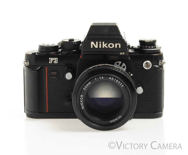 Nikon F3 HP F3HP 35mm Film Camera w/ Nikkor 50mm f1.4 AI Lens [EXC-] - Victory Camera