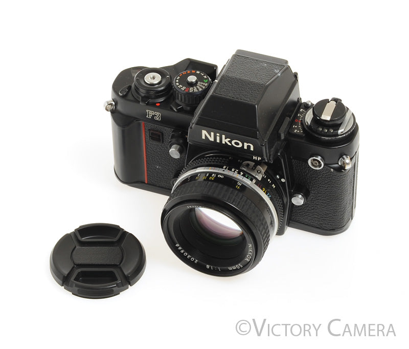 Nikon F3 HP F3HP 35mm Film Camera w/ Nikkor 50mm f1.8 AI Lens  [EXC] - Victory Camera