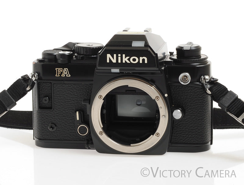 Nikon FA Black Camera Body with Matrix Metering -Clean, New Seals- - Victory Camera