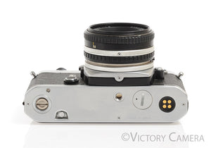 Nikon FE Chrome 35mm Film SLR Camera w/ Nikon 50mm F1.8 AI-s Lens -New