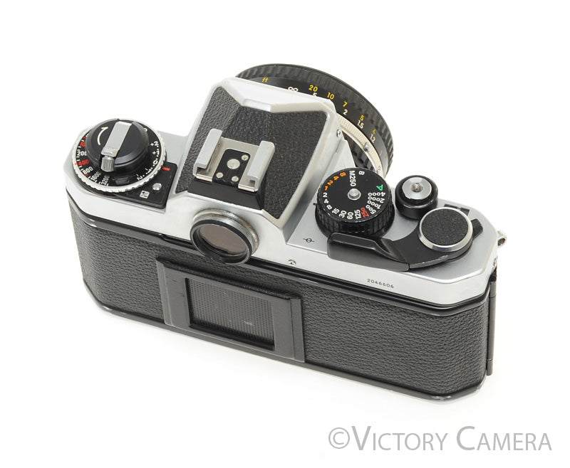 Nikon FE-2 FE2 Chrome 35mm Camera with 50mm f1.8 AI-s Lens -New Seals- [EXC] - Victory Camera