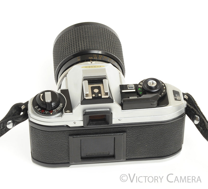 Nikon FG-20 FG20 35mm Camera with Nikkor 43-86mm Zoom Lens -Clean, New Seals- - Victory Camera