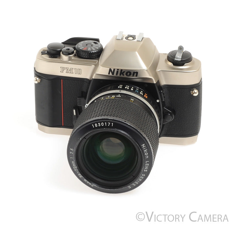 Nikon FM10 FM-10 35mm SLR Film Camera with 36-72mm Zoom Lens