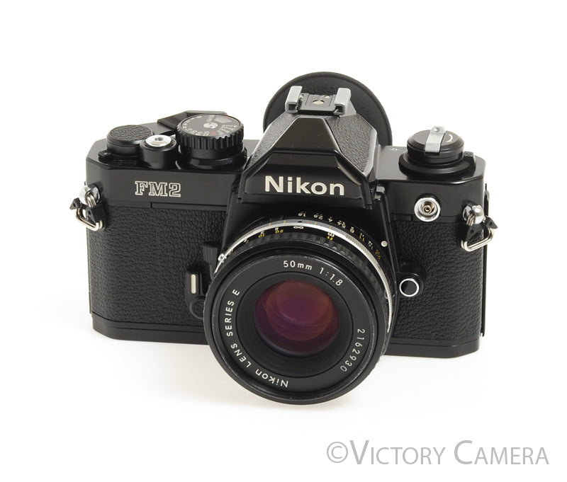 Nikon FM-2n FM2n Black Camera Body w/ 50mm f1.8 AI-S Lens -Good Seals- [EX+] - Victory Camera