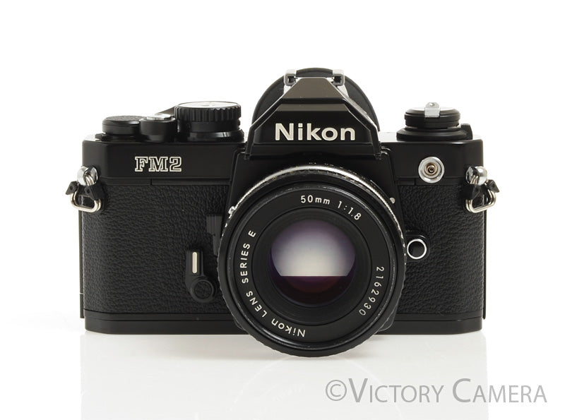 Nikon FM-2n FM2n Black Camera Body w/ 50mm f1.8 AI-S Lens -Good Seals- [EX+] - Victory Camera