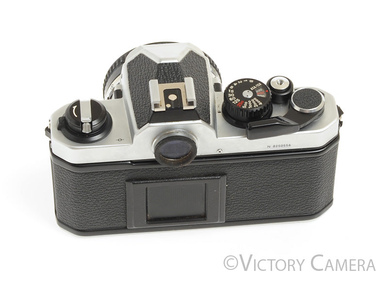 Nikon FM2-N FM2N Chrome Camera Body w/ 50mm f1.8 AI-s Lens -New Seals- [EX+] - Victory Camera