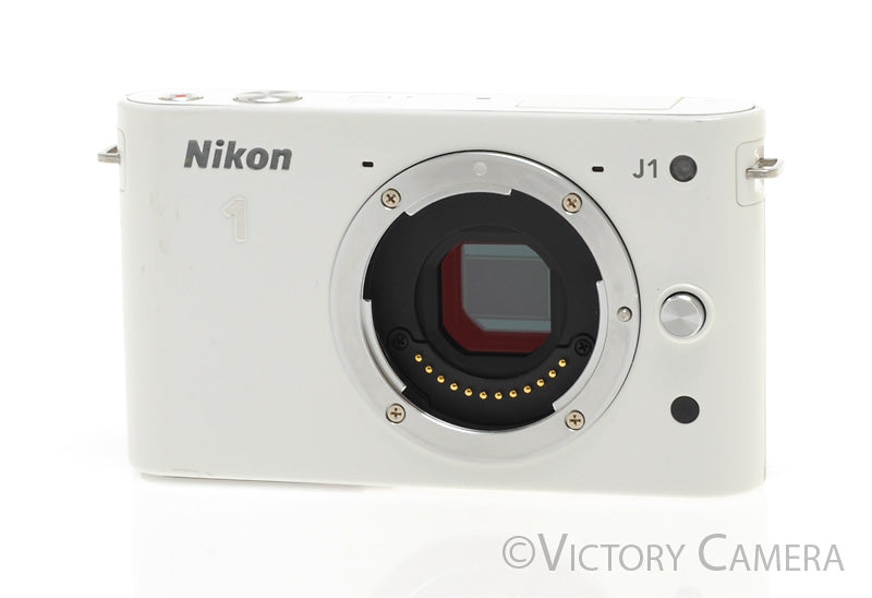 Nikon 1 J1 White Mirrorless 10.1MP Digital Camera Body  [EXC]