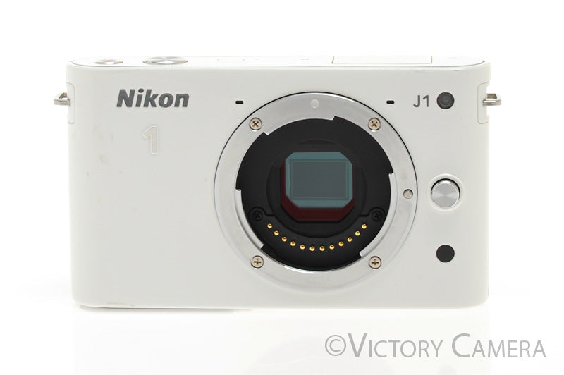 Nikon 1 J1 White Mirrorless 10.1MP Digital Camera Body  [EXC]