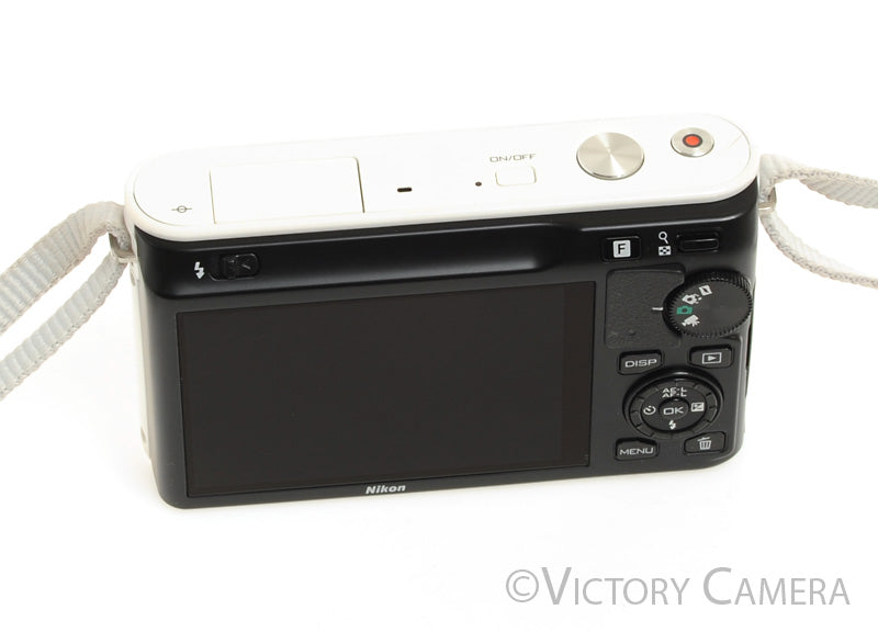 Nikon 1 J1 White Mirrorless 10.1MP Digital Camera Body  [EXC+] - Victory Camera