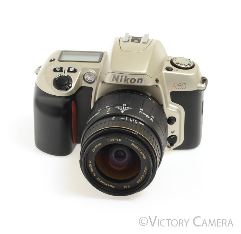 Nikon N60 35mm Film Camera Body w/ AF 28-90mm Zoom Lens [EX+] - Victory Camera