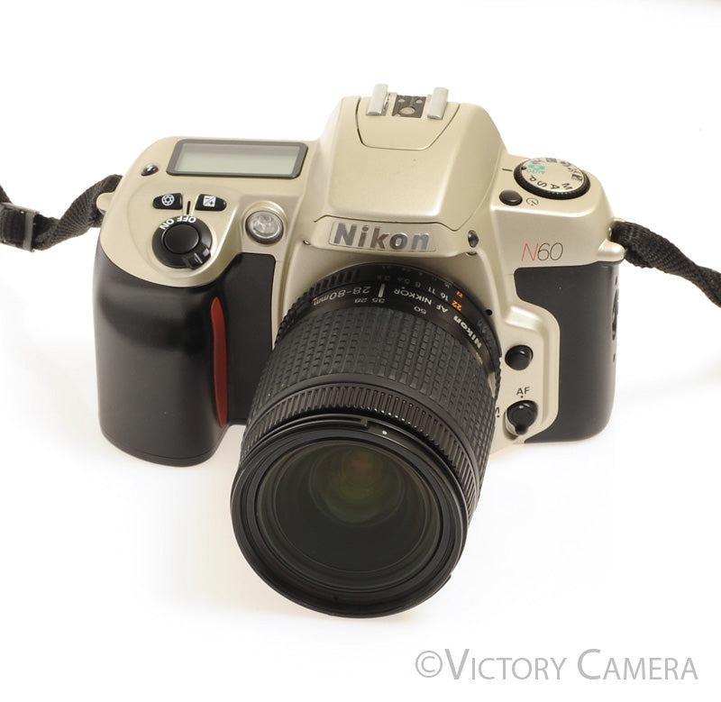 Nikon N60 35mm Film Camera Body w/ AF 28-80mm Zoom Lens [EXC] - Victory Camera