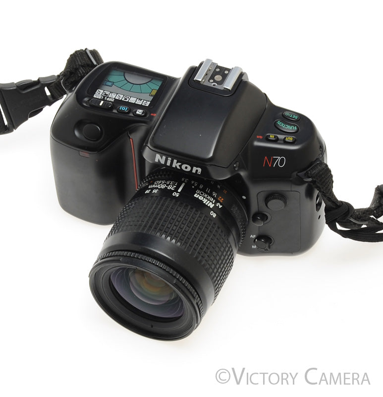 Nikon N70 35mm AF SLR Film Camera w/ Nikkor 28-80mm Zoom Lens [EXC-] - Victory Camera