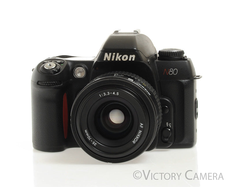 Nikon N80 AF 35mm Film Camera Body w/ Nikkor 35-80mm Zoom Lens [EX+] - Victory Camera