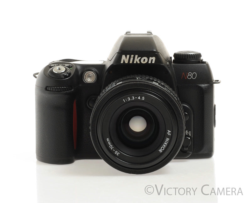 Nikon N80 AF 35mm Film Camera Body w/ Nikkor 35-80mm Zoom Lens [EX+] - Victory Camera