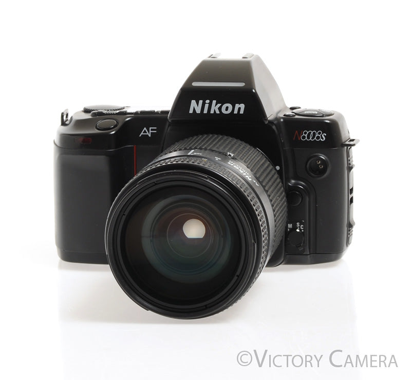 Nikon N8008s AF SLR 35mm Film Camera w/ Nikkor 35-135mm Zoom Lens -Clean- - Victory Camera