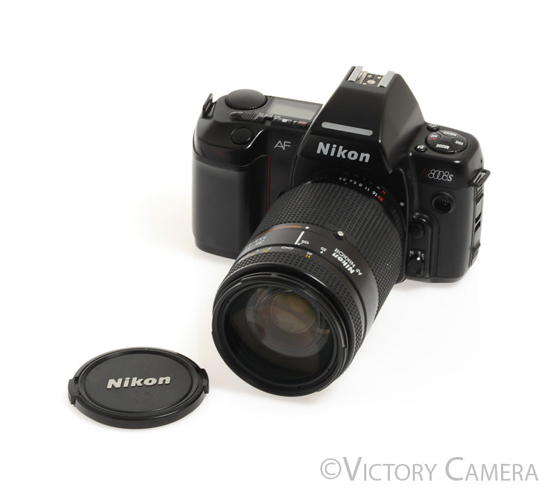Nikon N8008s AF SLR 35mm Film Camera w/ Nikkor 35-135mm Zoom Lens -Cle