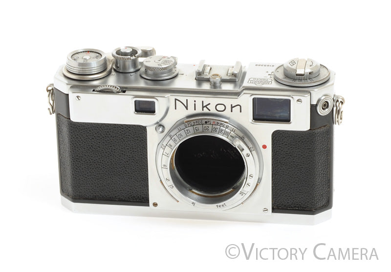 Nikon S2 Chrome 35mm Rangefinder Camera Body (only) -As is, Parts/Repair- [AS-IS] - Victory Camera