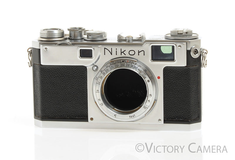 Nikon S2 Chrome 35mm Rangefinder Camera Body (only) -As is, Parts/Repair- [AS-IS] - Victory Camera