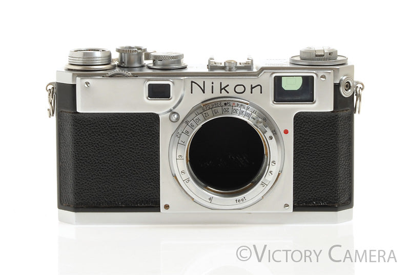 Nikon S2 Chrome 35mm Rangefinder Camera Body (only) -As is, Parts/Repair- [AS-IS] - Victory Camera