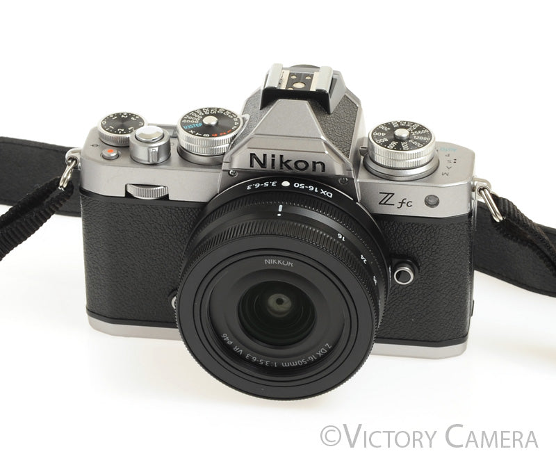 Nikon Zfc Z fc 20.9MP Chrome Mirrorless Digital Camera w/ 16-50mm Lens [MINT-] - Victory Camera