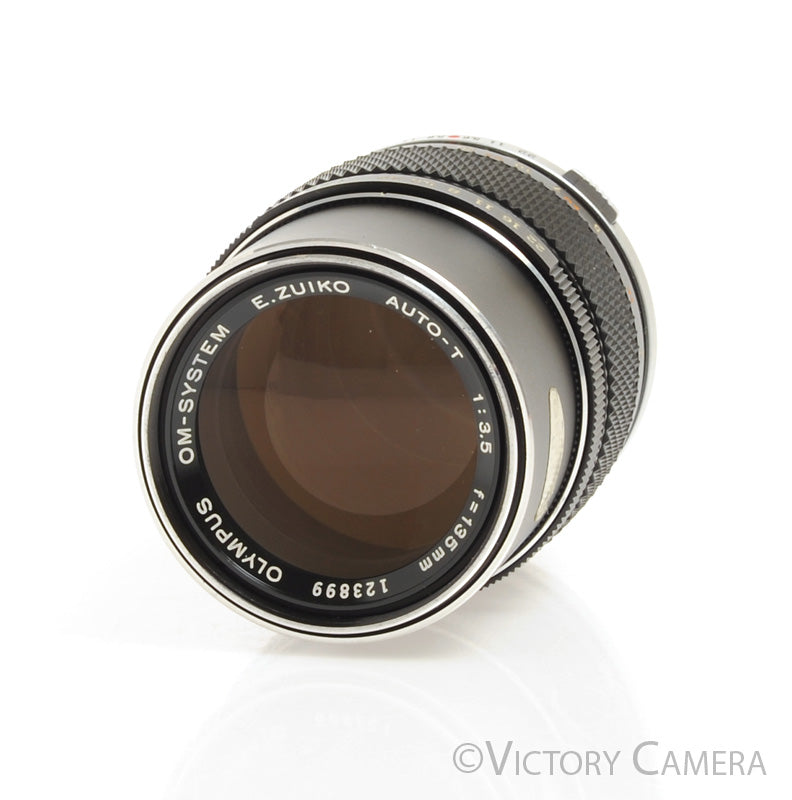 Olympus Auto-T 135mm f3.5 E.Zuiko Telephoto Prime Lens for OM  [EXC+] - Victory Camera