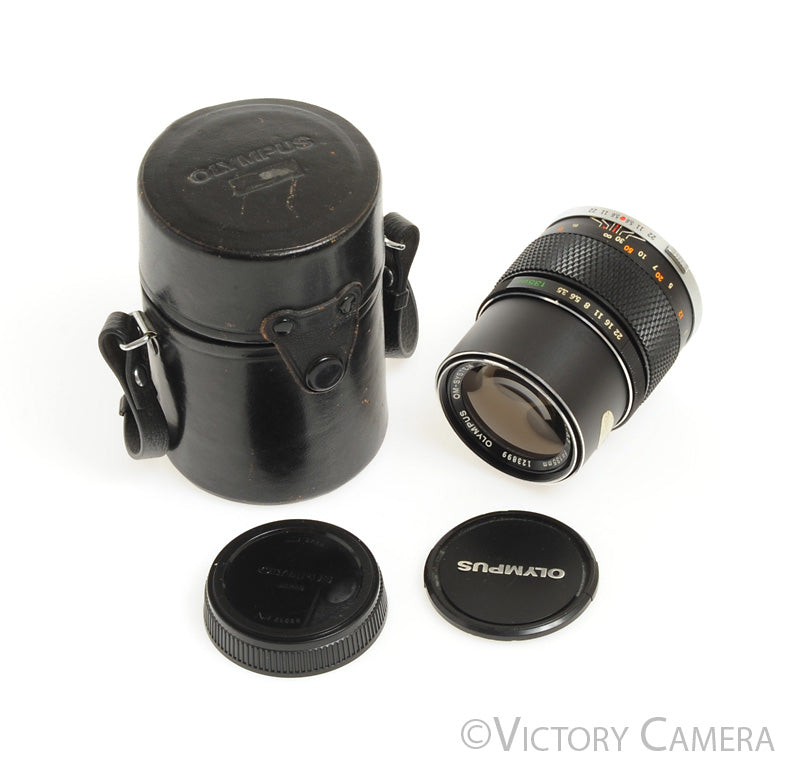 Olympus Auto-T 135mm f3.5 E.Zuiko Telephoto Prime Lens for OM  [EXC+] - Victory Camera